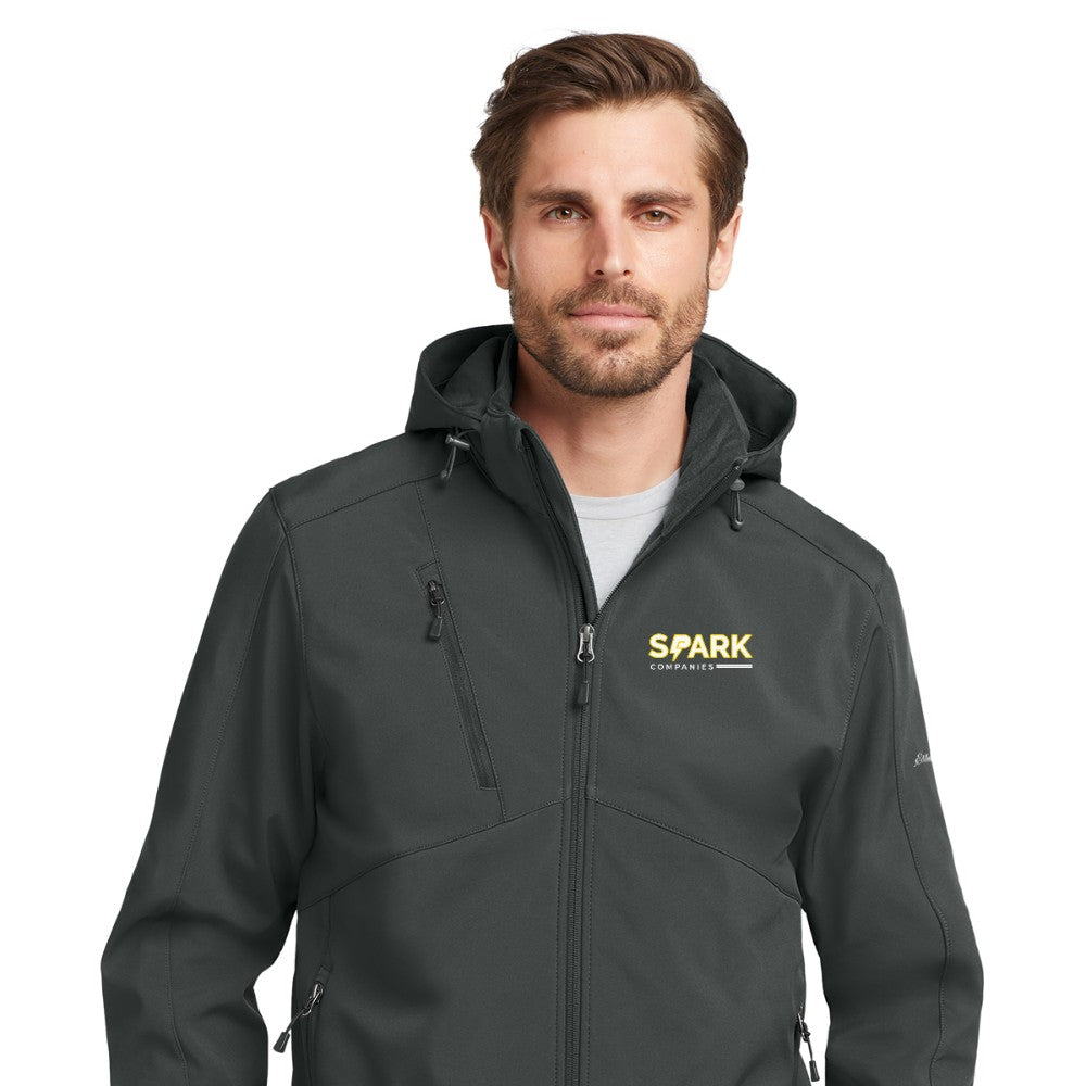 Spark Companies Eddie Bauer Hooded Soft Shell Parka - Grey Steel
