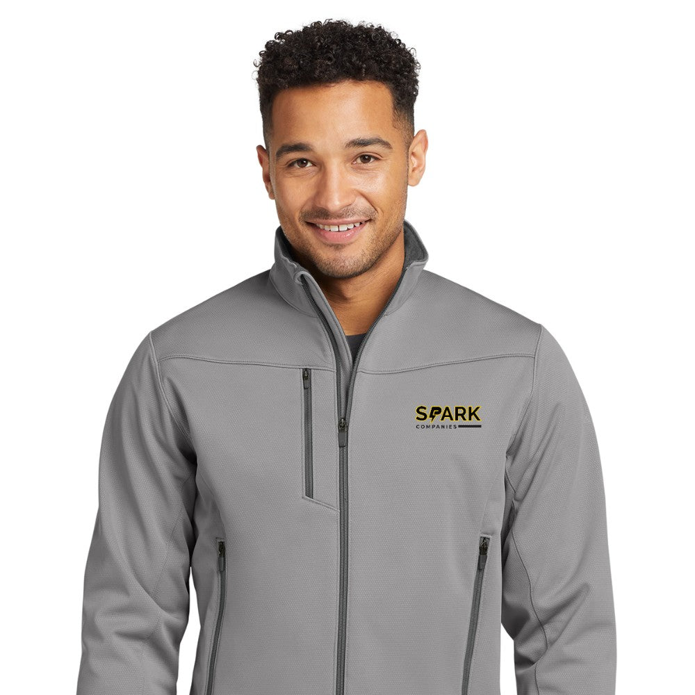 Spark Companies Eddie Bauer Weather-Resist Soft Shell Jacket - Chrome