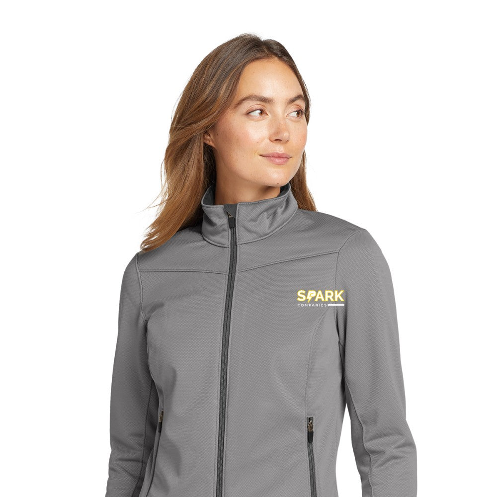Spark Companies Eddie Bauer Women's Weather-Resist Soft Shell Jacket - Chrome