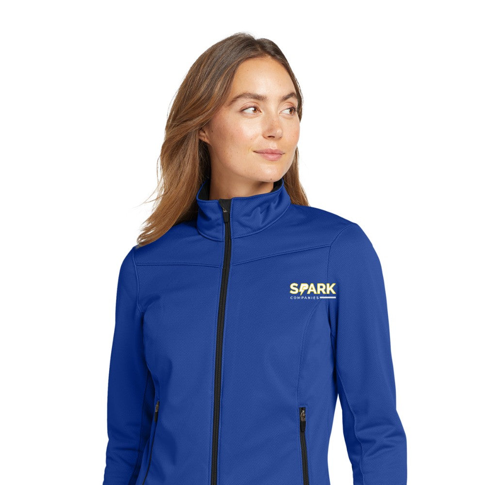 Spark Companies Eddie Bauer Women's Weather-Resist Soft Shell Jacket - Cobalt Blue