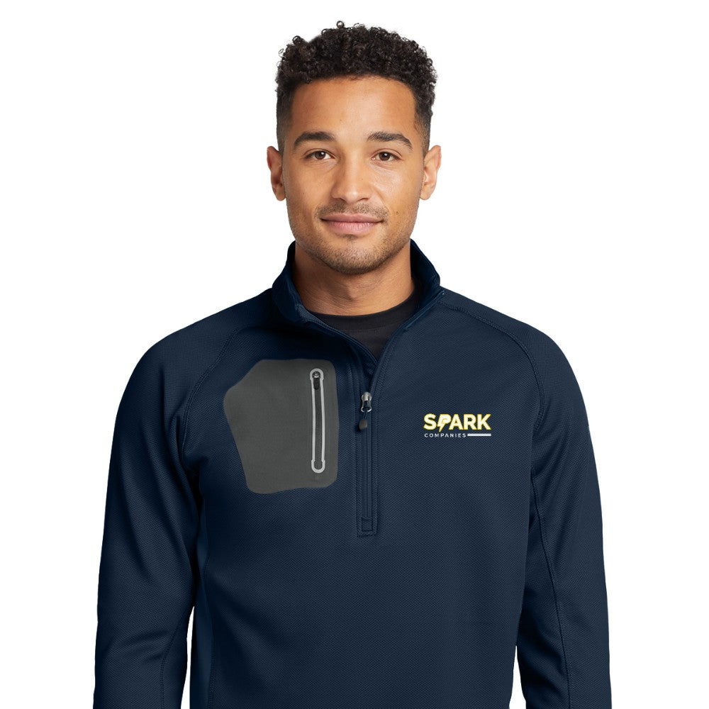 Spark Companies Eddie Bauer 1/2-Zip Performance Fleece - River Blue Navy