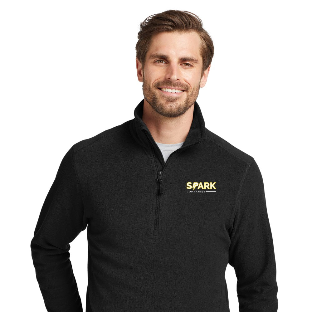 Spark Companies Eddie Bauer 1/2-Zip Microfleece Jacket - Black