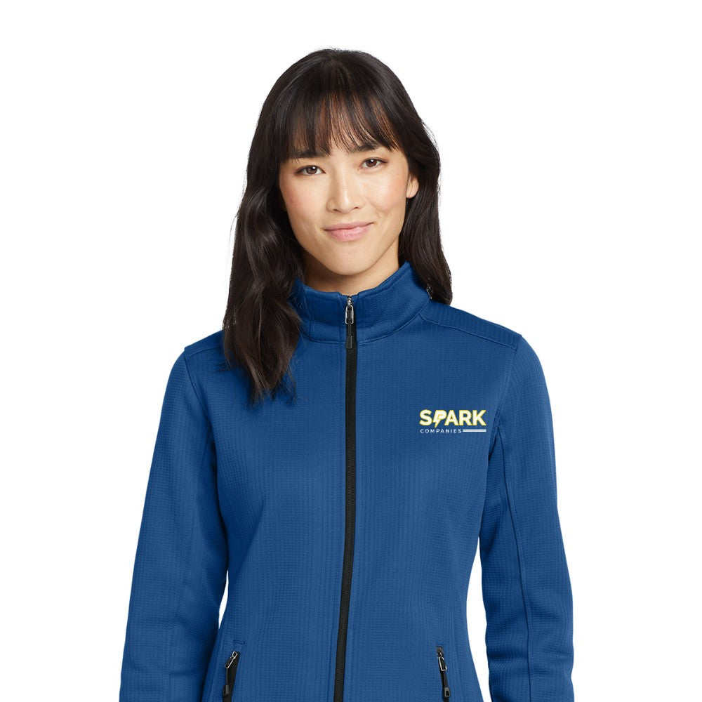Spark Companies Eddie Bauer Women's Dash Full-Zip Fleece Jacket - Cobalt Blue