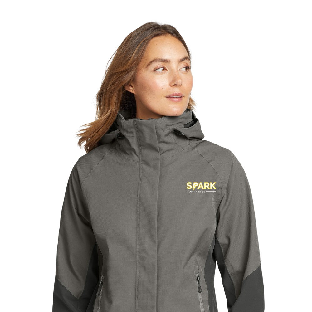 Spark Companies Eddie Bauer Women's WeatherEdge Jacket - Metal Grey/ Grey Steel