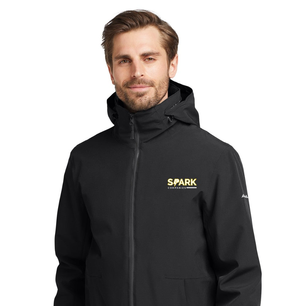 Spark Companies Eddie Bauer WeatherEdge 3-in-1 Jacket - Black/ Storm Grey