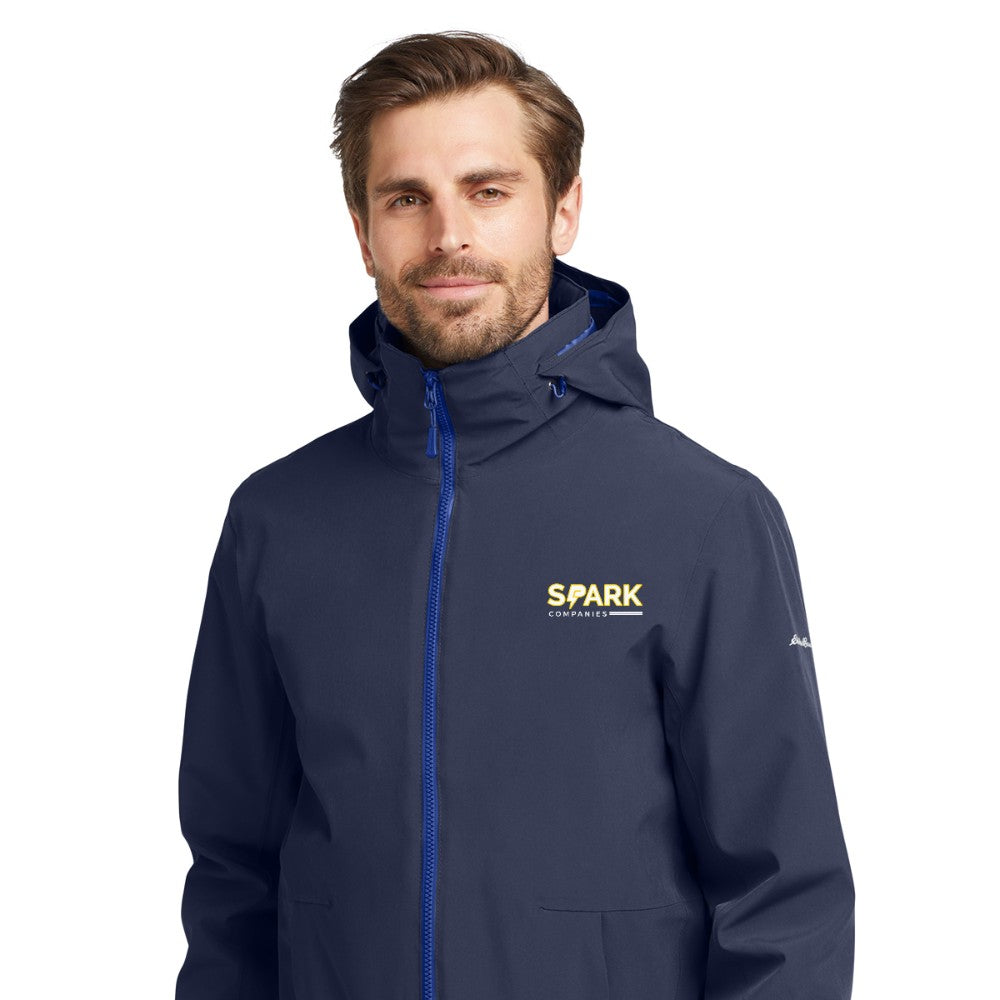 Spark Companies Eddie Bauer WeatherEdge 3-in-1 Jacket - River Blue Navy/ Cobalt Blue