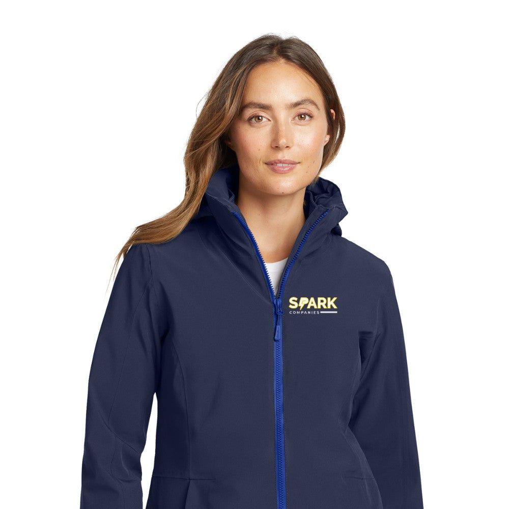 Spark Companies Eddie Bauer Women's WeatherEdge 3-in-1 Jacket - River Blue Navy/ Cobalt Blue